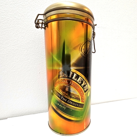 Vintage Baileys Original Irish Cream Metal Tin Canister - Picture 8 of 13